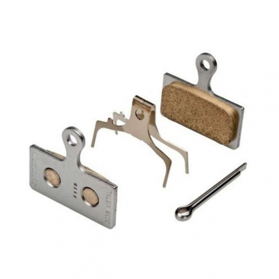 Shimano Plaquettes GO4S pour freins Shimano Deore/ XT/ SLX/ Alfine Argent