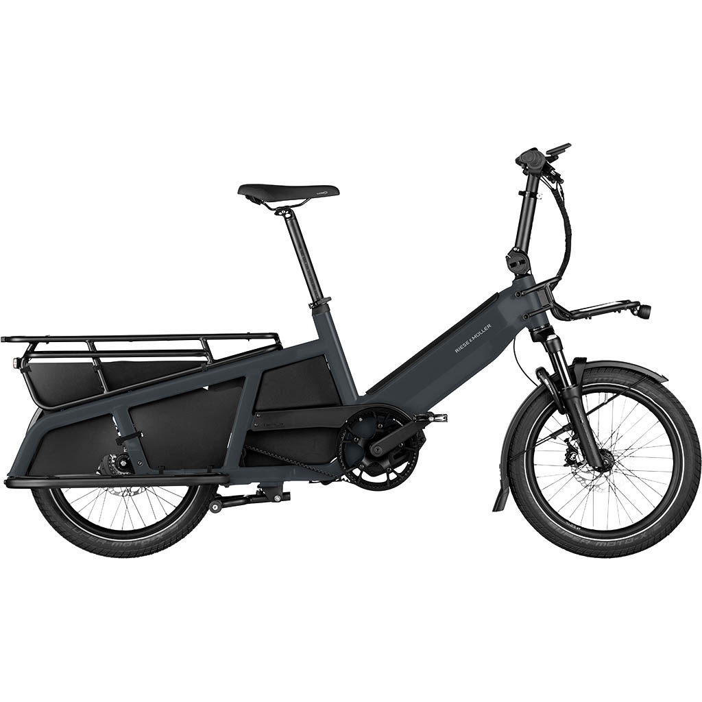 Riese & Müller Multitinker vario 625 gris : vélo cargo longtail modèle mixte