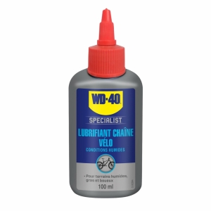 WD40 Lubrifiant Chaîne Conditions Humides 100 ml Anthracite