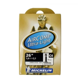 Chambre à air Aircomp Ultralight 26xX1.6/2.1  Valve Schrader 34mm